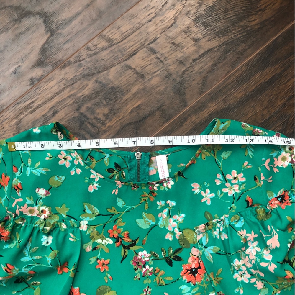 xhilaration floral blouse - Picture 6 of 7